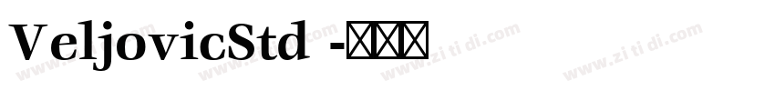 VeljovicStd 字体转换